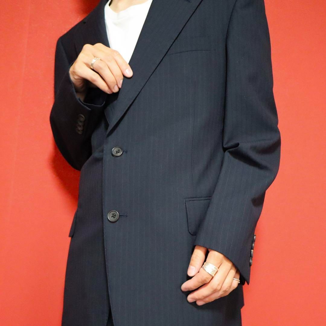 極美品 バーバリーズ ダブル スーツ XL サイズ52 セットアップ グレー 極美品 バーバリーズ ダブル スーツ XL サイズ52 セットアップ グレー