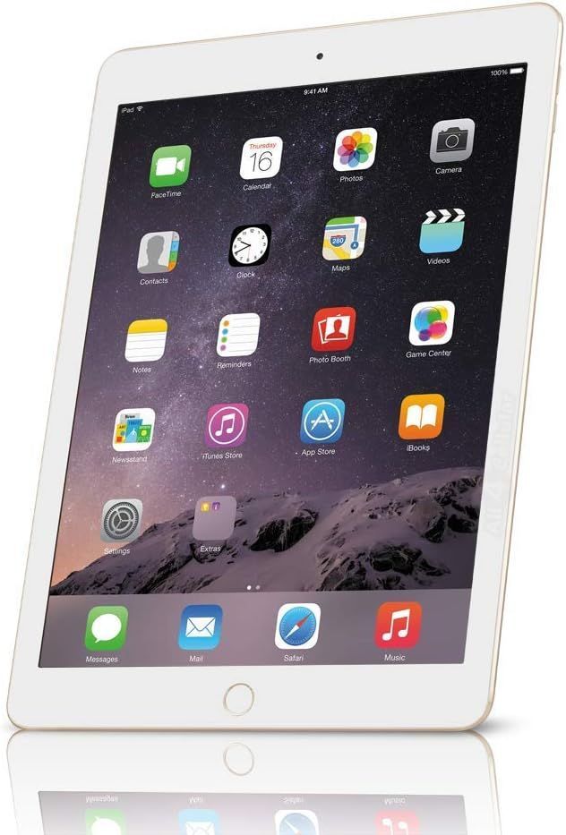 中古美品Apple iPad Air ２ Wi-Fi ＋ Cellular ３２GB ゴールドSIMフリー  スピード発送