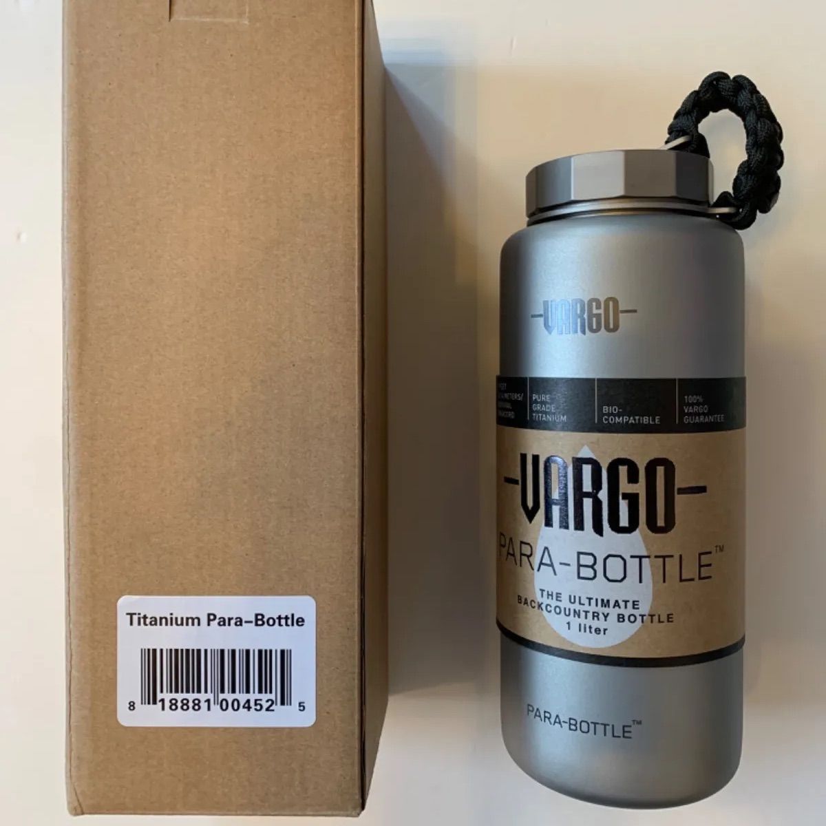 バーゴ VARGO チタニウム パラボトル 1L T-452 VARGO TITANIUM