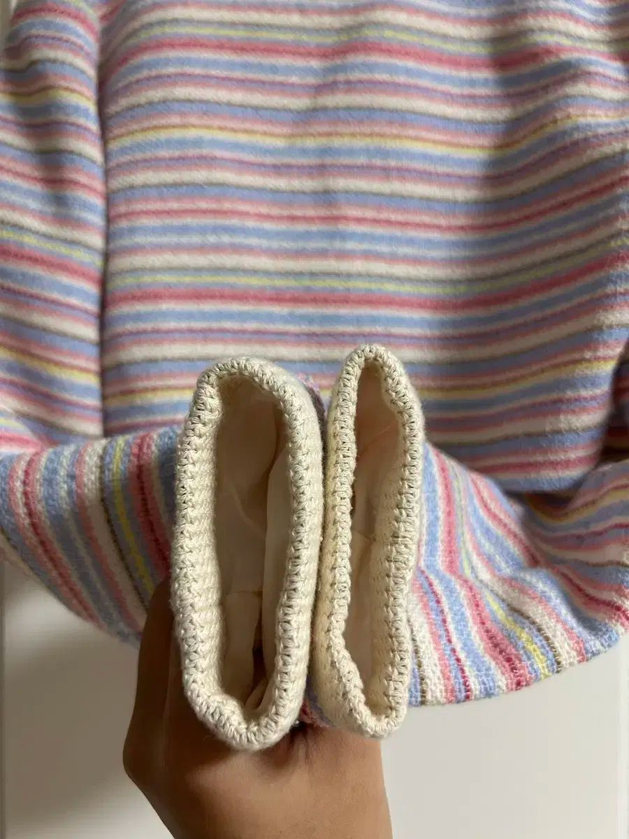 seooocookie ソークッキー レインボー ツイード トップス - カーディガン set