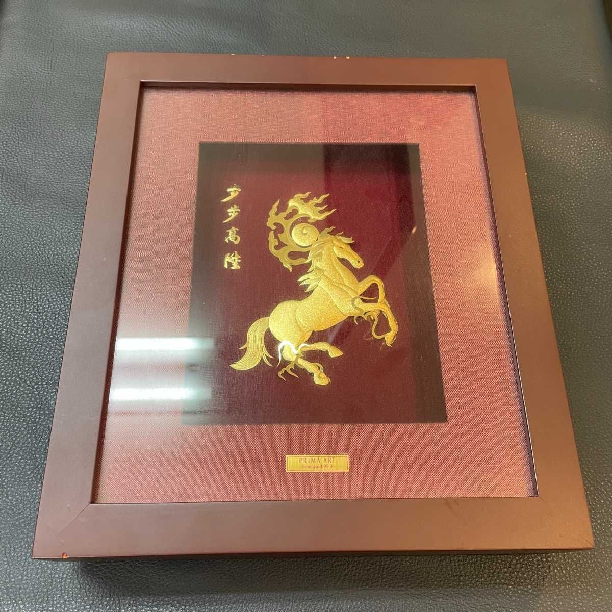 中古】 Prima Art 純金アートワーク 馬 赤茶 プリマアート ホース Gold 希少 レア アンティーク - メルカリ