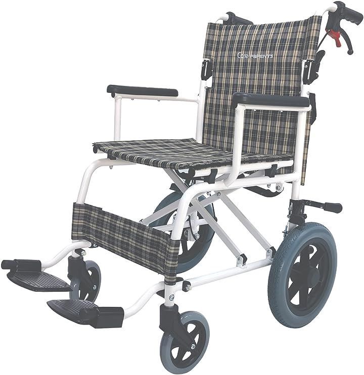 Care-parents 車椅子 折りたたみ 組立不要 介助式車椅子 外出用 軽量