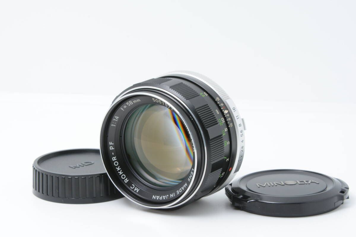 ☆実用美品☆MINOLTA ミノルタ MC ROKKOR-PF 58mm F1.4 ☆ピント