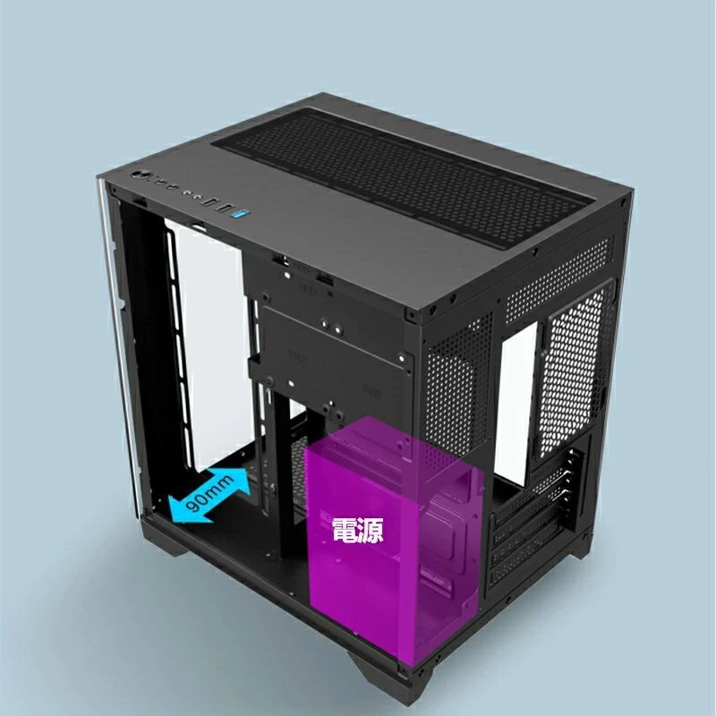 ゲーミングPCケース ミドルタワー ブラック 【公式通販】 ゲーミングPCケース ミドルタワー ブラック 【公式通販】
