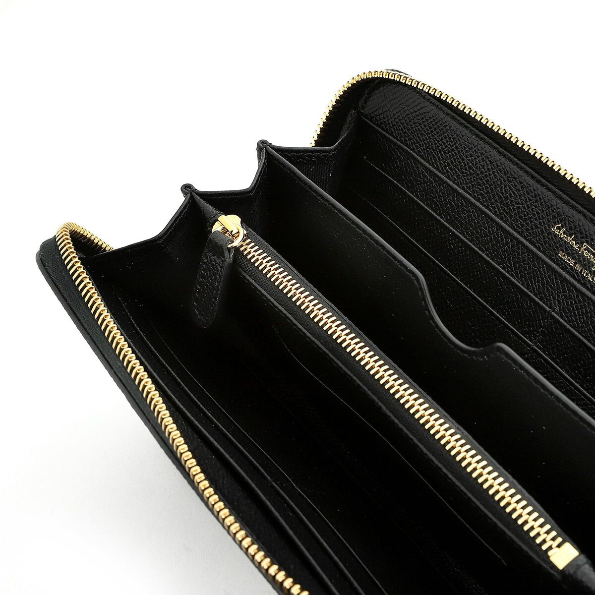 新品 フェラガモ FERRAGAMO 長財布 ジップアラウンドウォレット ネロ