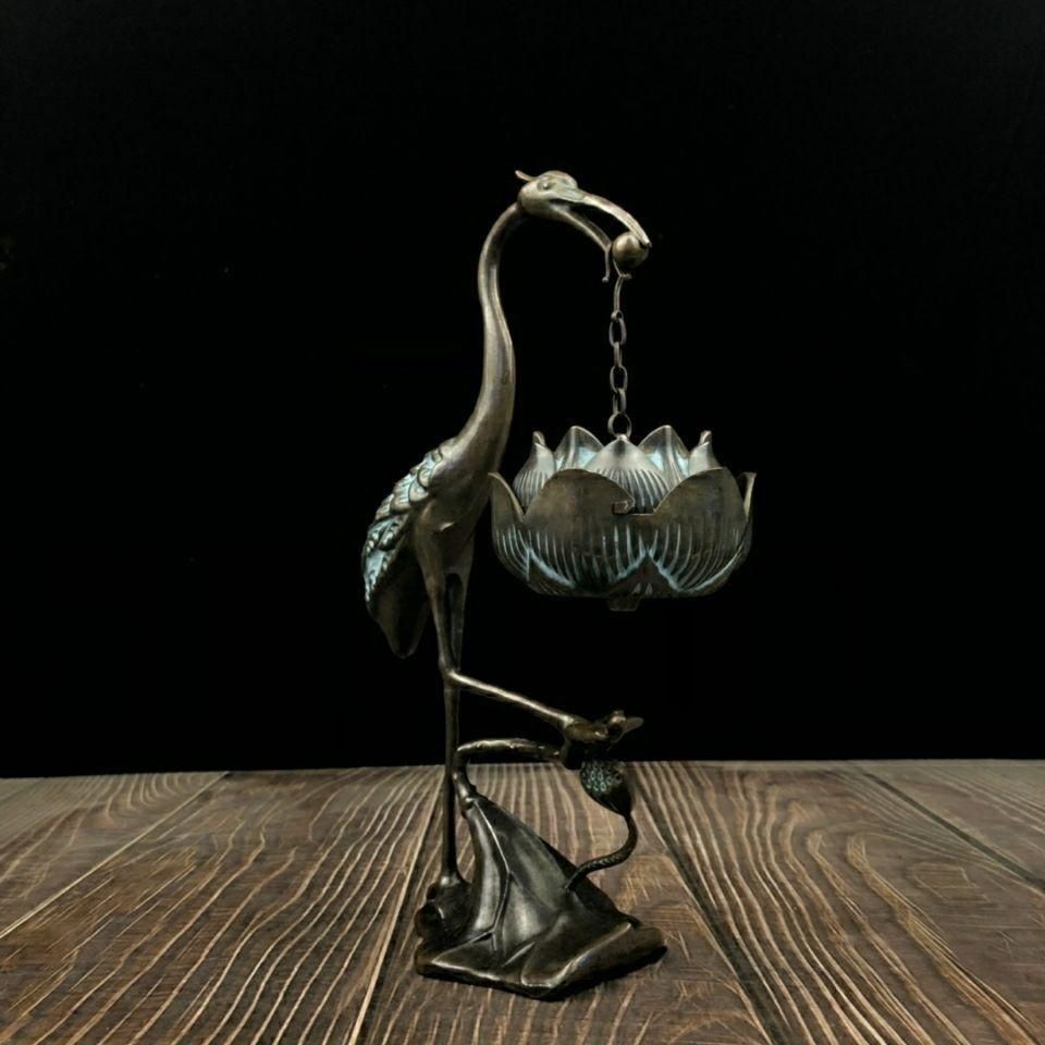 銅製 ひょうたん香炉 薫香炉室内 茶道香炉 装飾品 工芸品 置物