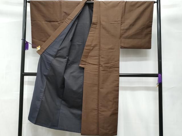 平和屋着物○男性 紬 アンサンブル 120亀甲 総詰め 正絹 逸品