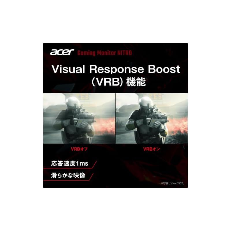  Acer ゲーミングモニター 23.8インチ IPS フルHD 非光沢 120 Hz 1 ms sRGB 99 Adaptive-Sync HDMI 1.4 DisplayPort v 1.2 ミニD-Sub 15ピン スピーカー ヘッドフォン端子非搭載 PS 5 周辺機器 Wii