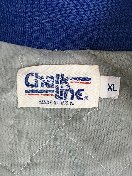 古着 90s USA製 NFL New York Giants ジャイアンツ 光沢 サテン