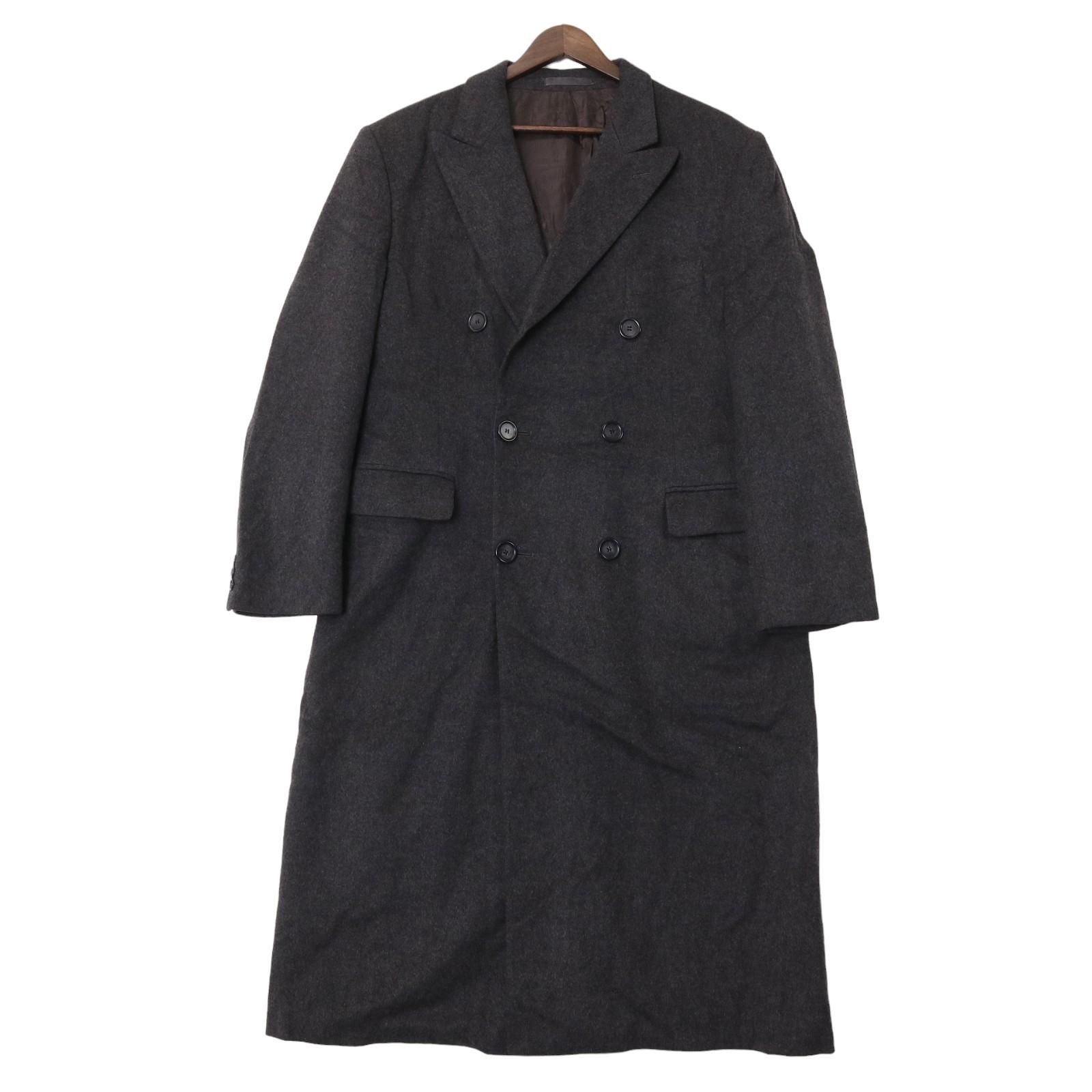 80年代 イングランド製 BURBERRY バーバリー カシミヤ混 ダブル 