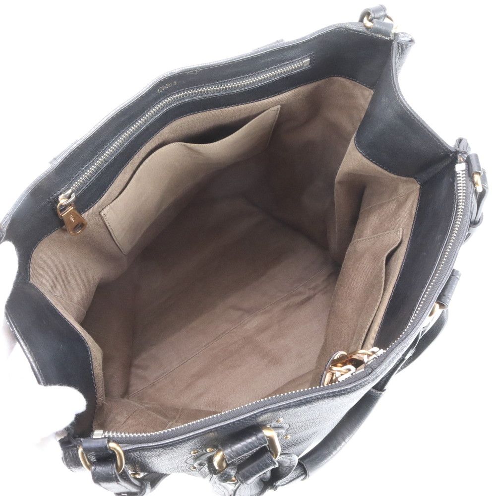 美品 クロエ ホログラムシール付 パディントン カデナ 南京錠 レザー  