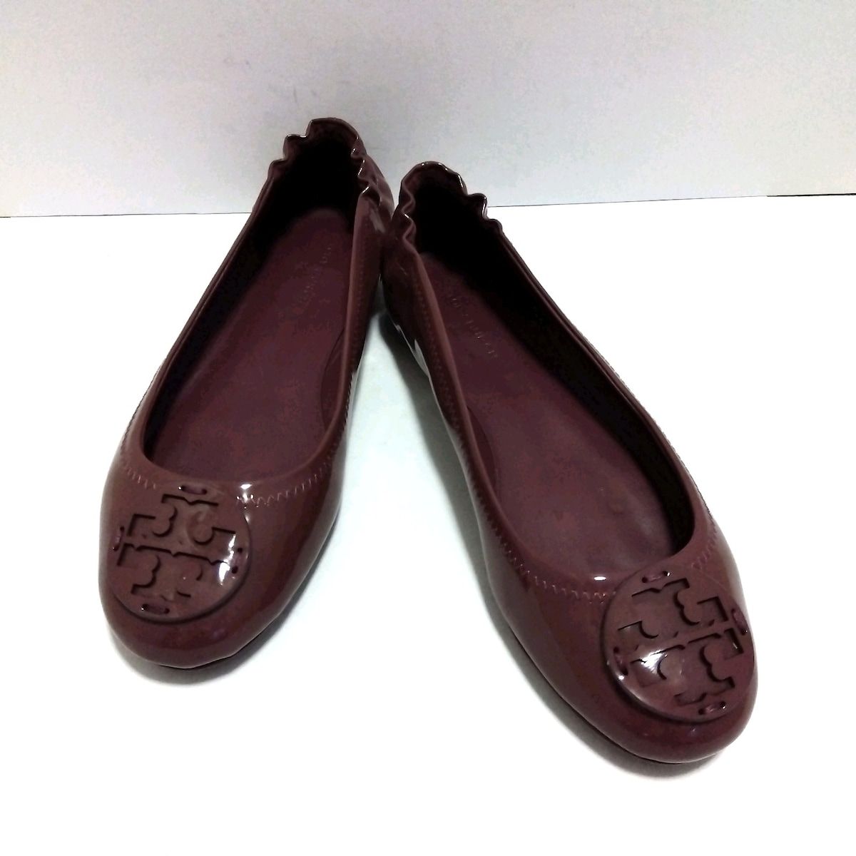 TORY BURCH(トリーバーチ) フラットシューズ レディース美品 ミニー トラベル バレエ 141368 ヴィンテージ  エッグプラント(パープル) - メルカリ