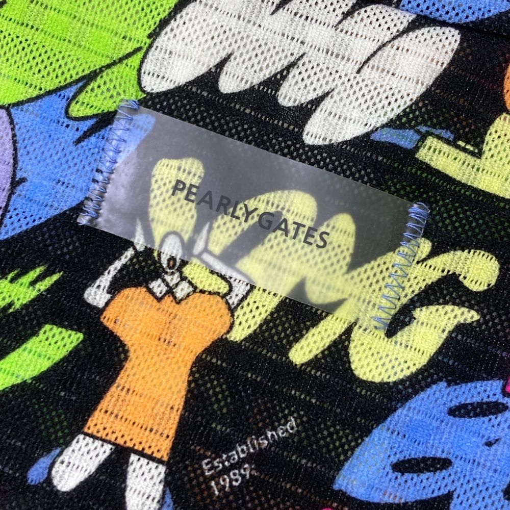 サイズ 0 PEARLY GATES パーリーゲイツ モデル ハイネック 長袖Tシャツ 総柄 ブラック系 240101473419 ゴルフウェア レディース ストスト WHITEMONARCHHOTEL_COM
