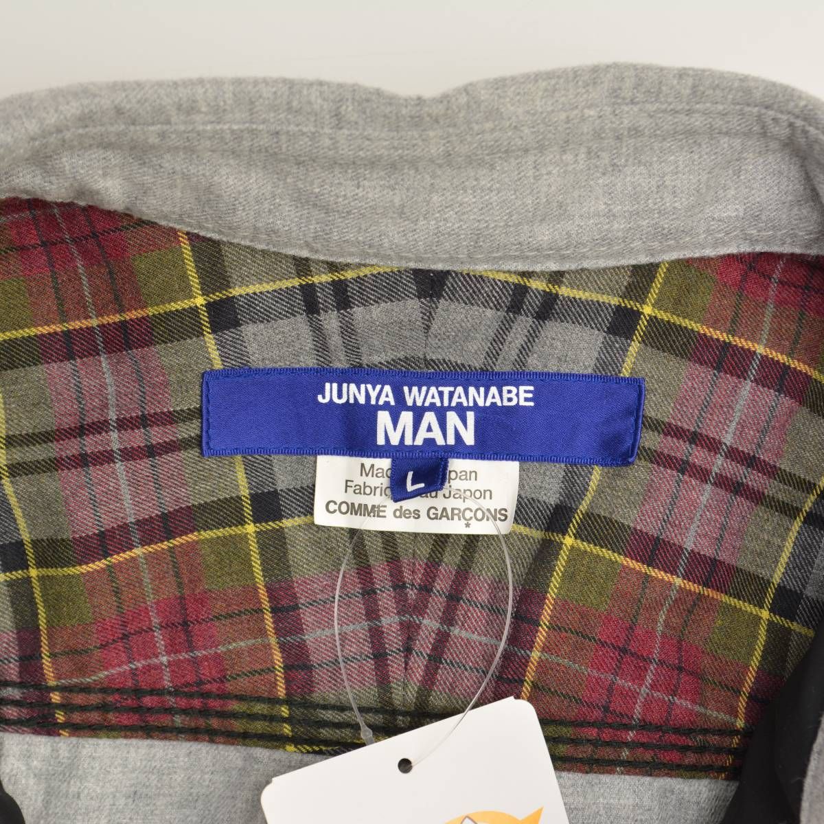 JUNYAWATANABEMAN】24AW AD2024 WN-B023 エルボーパッチ付き 切替