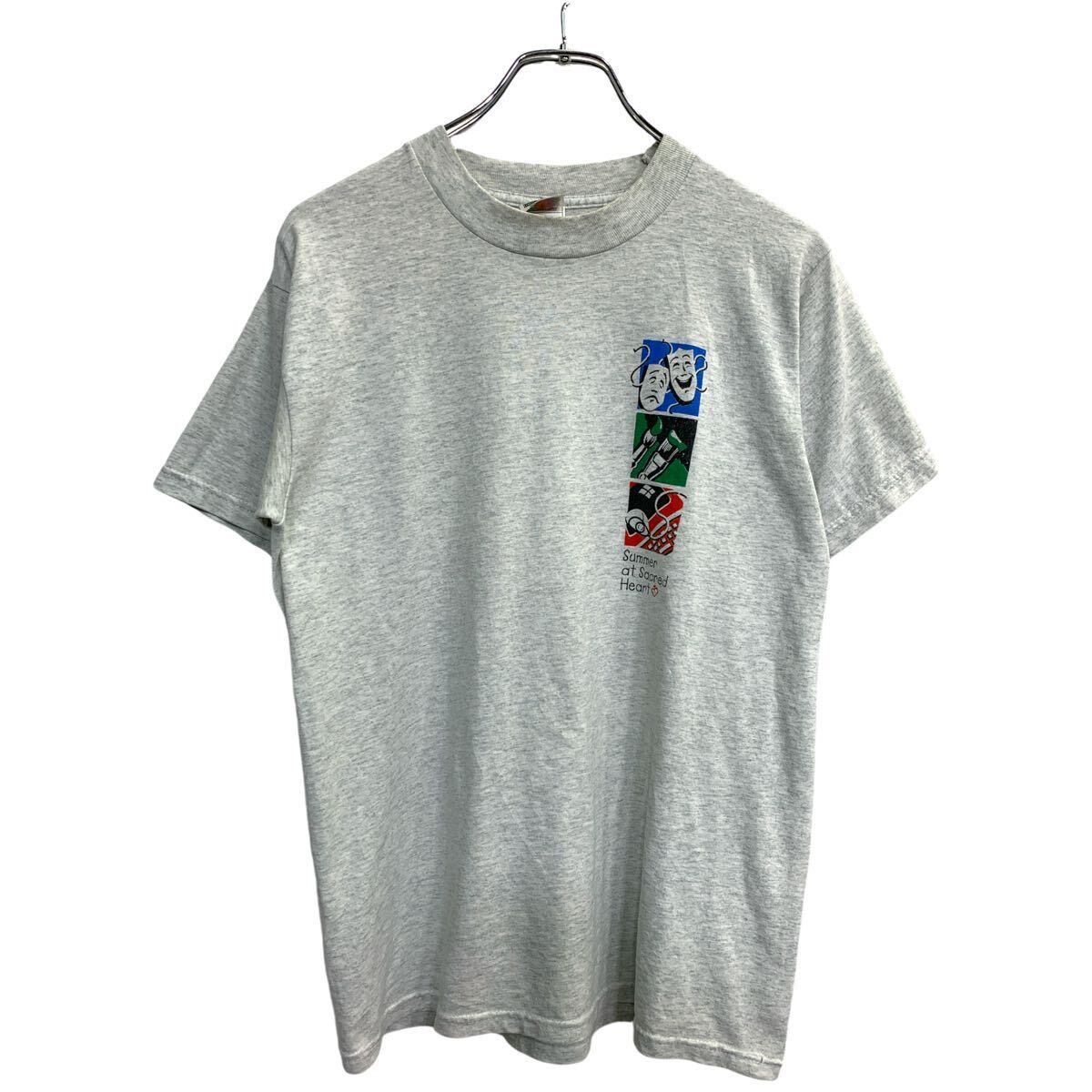 FRUIT OF THE LOOM 半袖 プリント Tシャツ Mサイズ フルーツオブザルーム グレー 古着卸 アメリカ仕入 t2409-3220