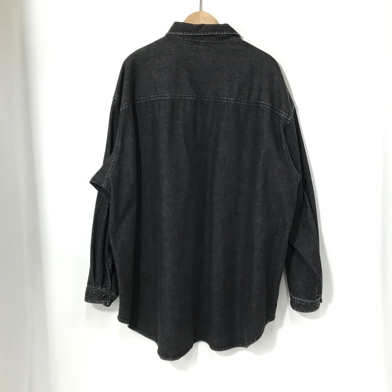WTAPS バンドカラー デニムシャツ 濃紺 サイズ02 WTAPS ダブルタップス デニムシャツ 長袖 22AW 222WVDT-SHM01