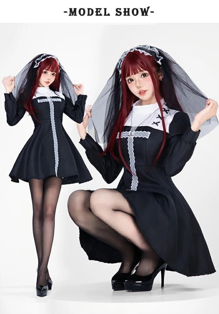 ハロウィン コスプレ 大人 花嫁 即購入OK 黒 ゾンビ ブライド