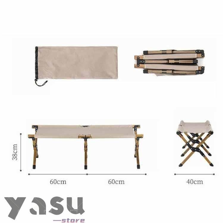 折りたたみ コンパクトベンチ ローチェア 軽量 2人掛け アウトドア