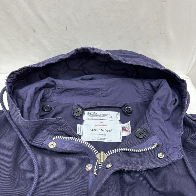 DAIRIKU ダイリク コート 22AW 0-3 After School Jimmy Washed