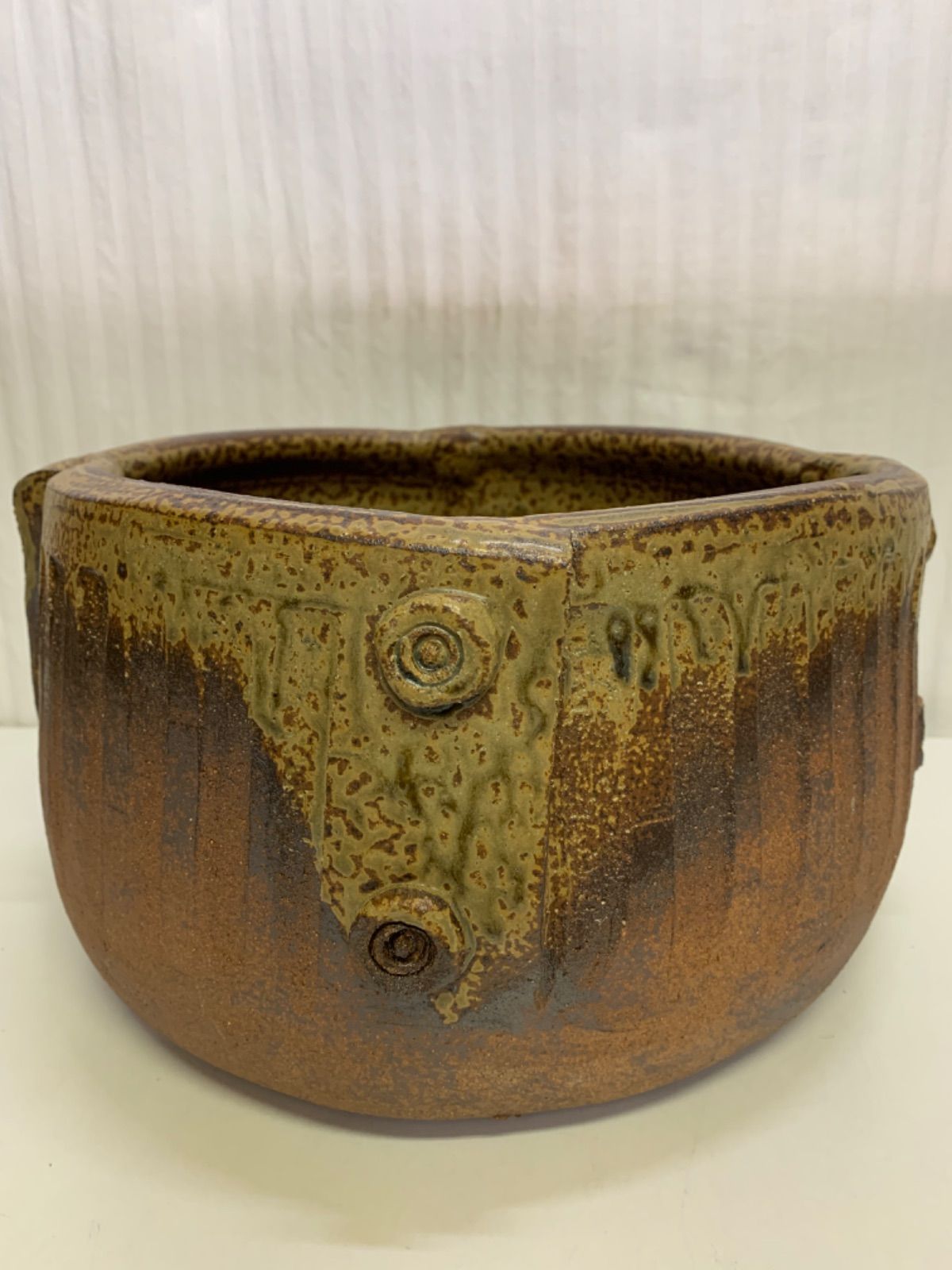 信楽焼 陶器 つくばい 手水鉢 メダカ鉢 金魚鉢 水鉢 花器 ♥ STEELWINDOWSANDDOORS_COM