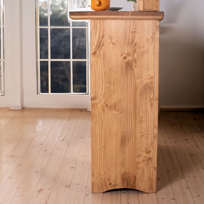 カントリー調パイン無垢材バーカウンター幅90cm キッチンカウンター（775） カントリー調パイン無垢材バーカウンター幅90cm 食器棚 キッチン