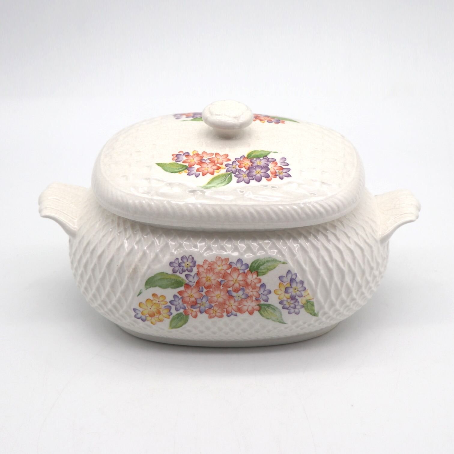 ノリタケ　蓋付き NT・ノリタケ・蓋付き陶器・洋食器・小物入れ・No.210329-24・梱包