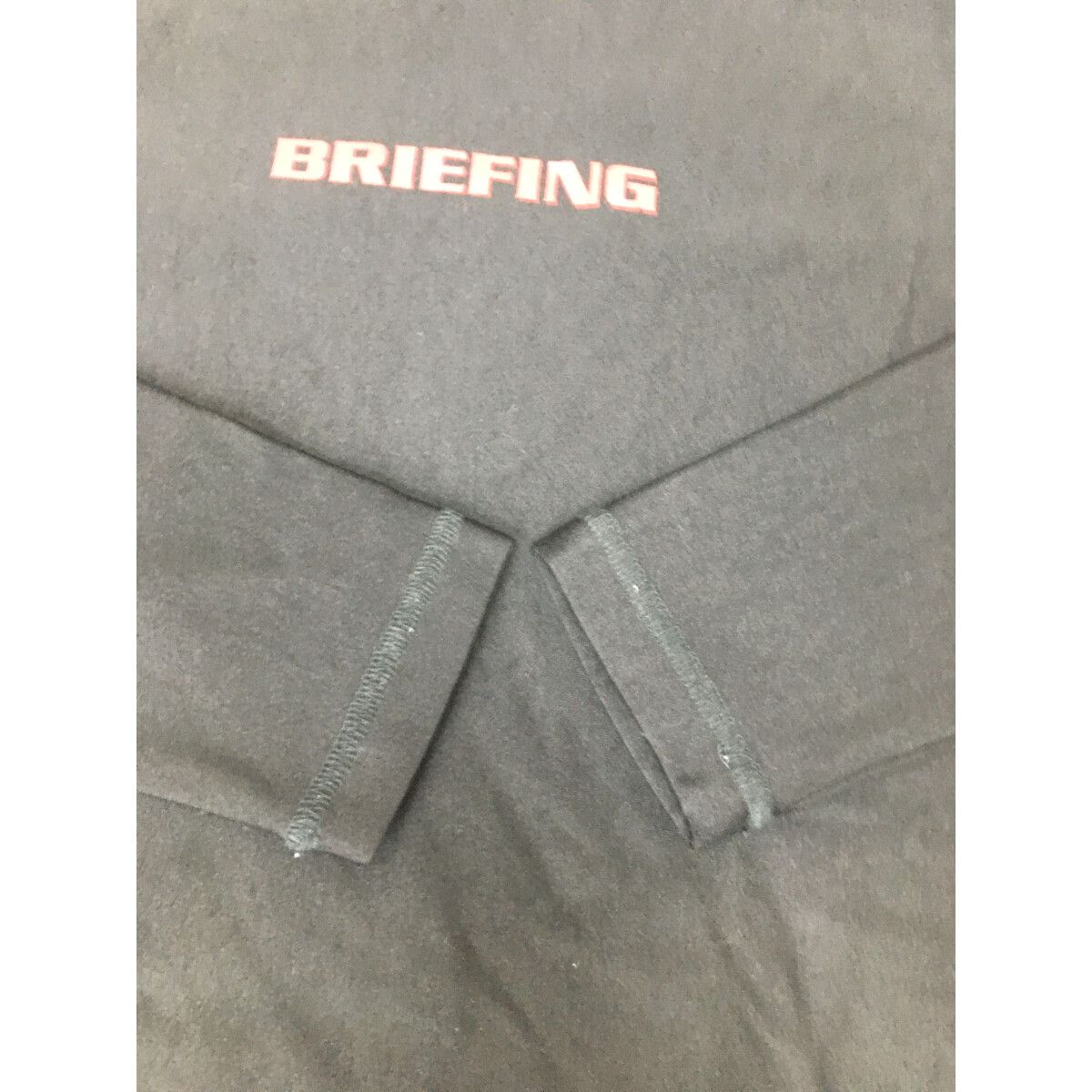 中古 レディース ブリーフィング BRIEFING 長袖シャツ S 黒  ハイネックカットソー 裏起毛