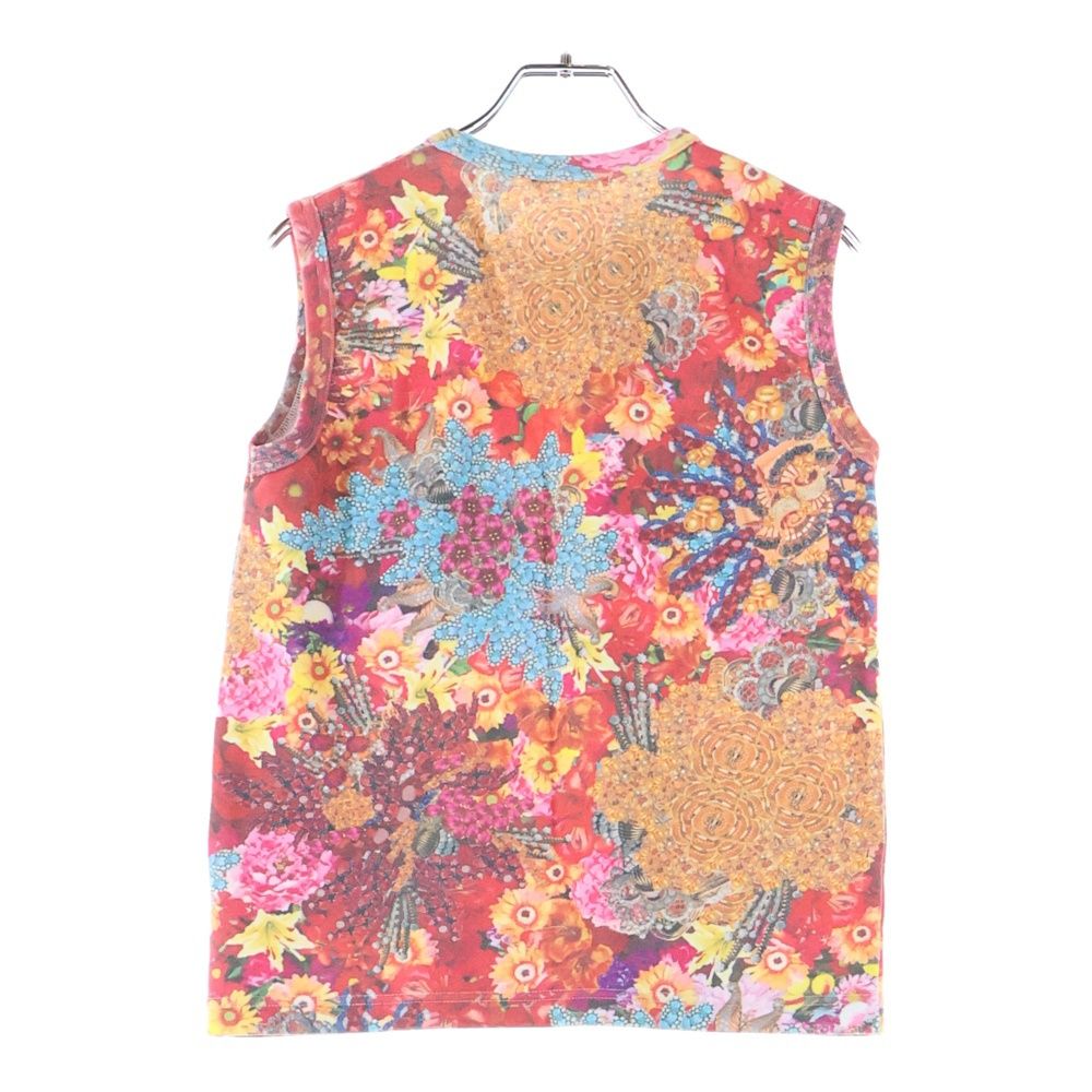 COMME des GARCONS コムデギャルソン 04SS 花柄 コットン ノースリーブカットソー マルチ レディース GM-T031 AD2003