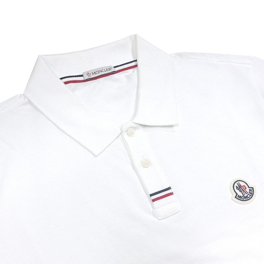 MONCLER ホワイト ポロシャツ MONCLER モンクレール ポロシャツ ホワイト メンズ 8a00020