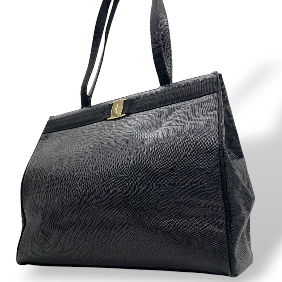 Salvatore Ferragamo 黒 レザー トートバッグ 楽天市場】SALVATORE FERRAGAMO トートバッグ フェラガモ 24 0842