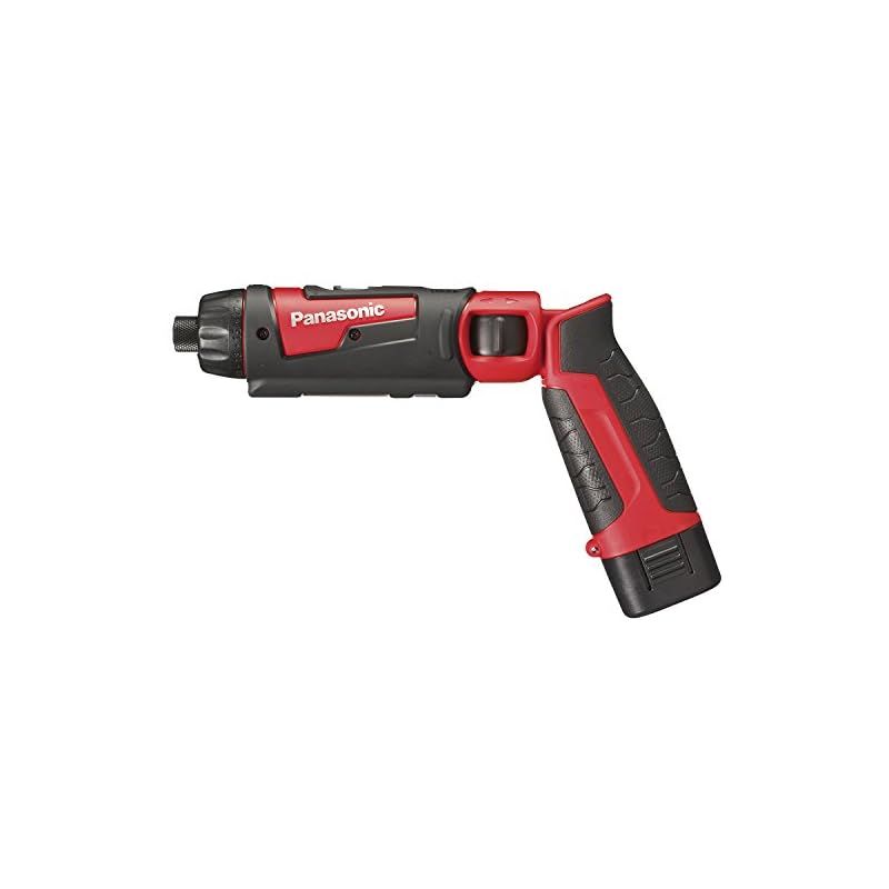 パナソニック 充電スティックドライバー EZ7421 7.2V 高精度小型 ~M5 手元用ワイドLED搭載 1.5Ah電池パック×2個 充電器 ケース付 ドリルドライバー レッド EZ7421LA2S-R 1