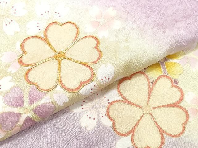 平和屋着物○豪華振袖 駒刺繍 舞花文 金彩 正絹 逸品 CAAV6618vf
