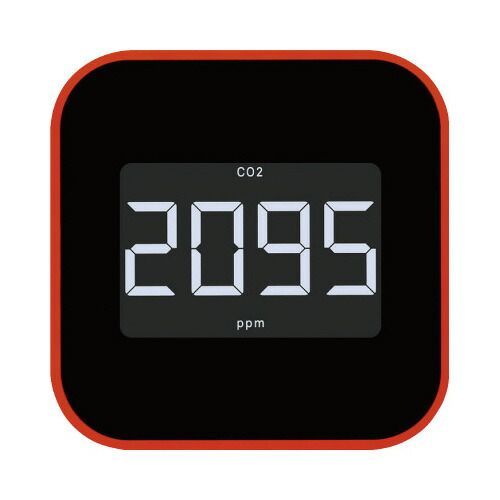 換気を促すＣＯ２モニタ－ 光音響式 ＣＤ２０CD20-BK キングジム