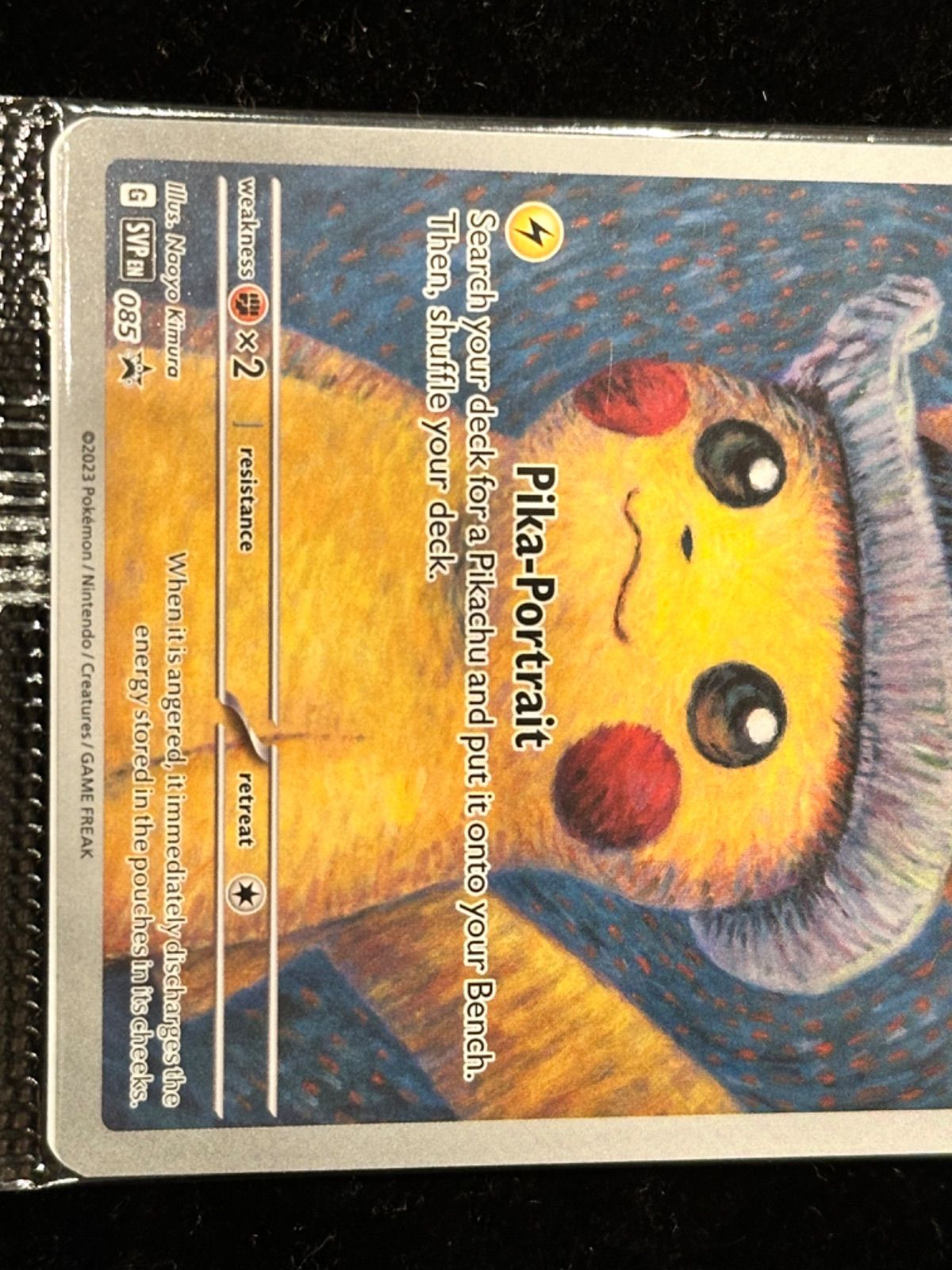 Pikachu with Grey Felt Hat(未開封/ゴッホピカチュウ)【P】{085/SV-P