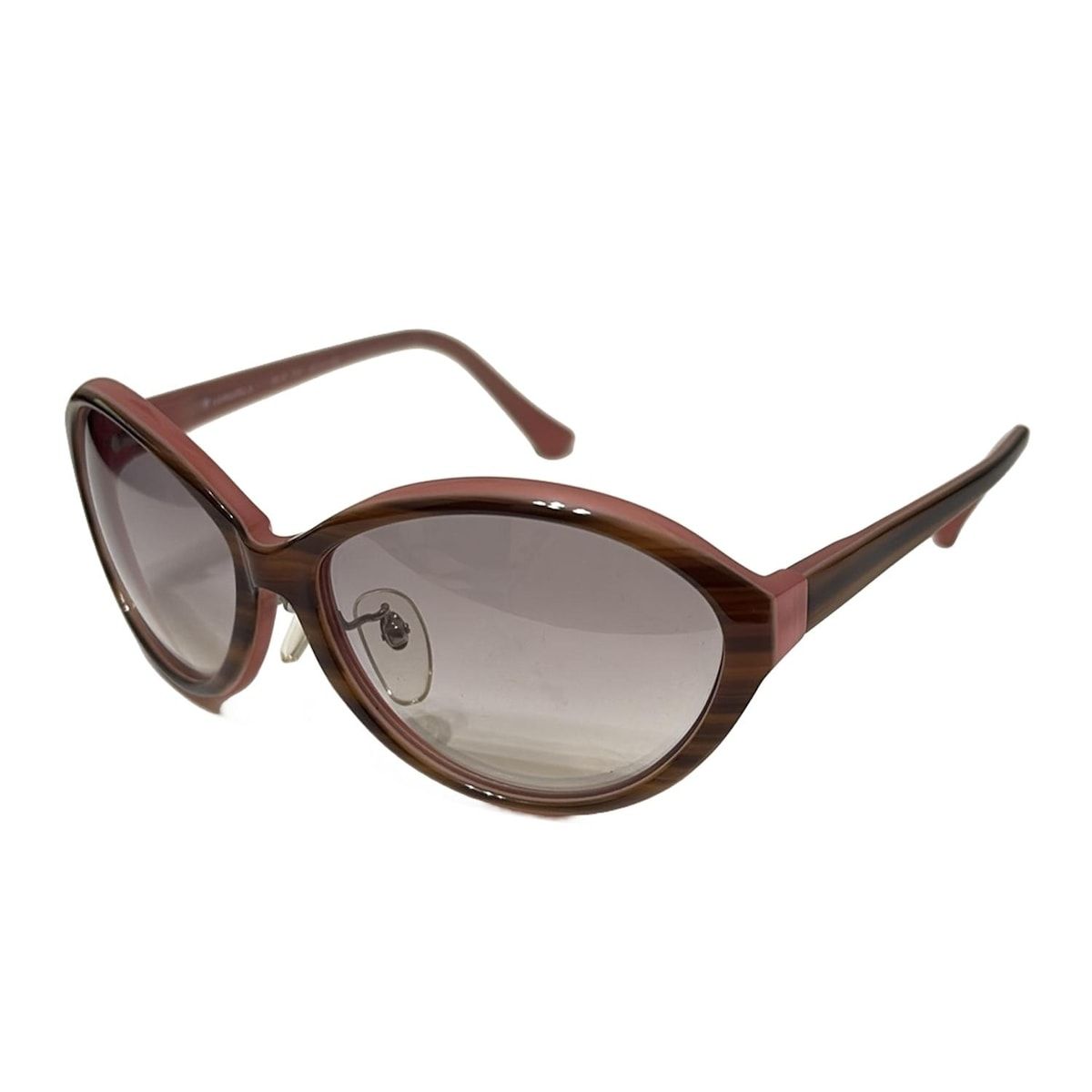 【美品】eyebrella アイブレラ サングラス ブラウン 6407 ✨eyebrella アイブレラ サングラス クリアタッチ ブラウン系 木目✨