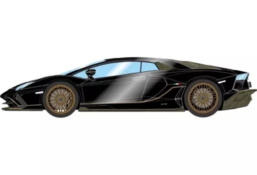 ミニカー　1/43 Lamborghini Aventador LP780-4 Ultimae 2021 Dianthus Wheel(メタリックブラック) [EM633I] 中古】ミニカー 1/43 Lamborghini Aventador LP780-4 Ultimae