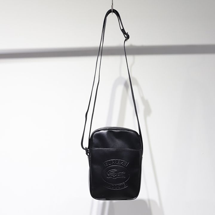 LACOSTE SUPREME ショルダーバッグ ブラック Supreme LACOSTE シュプリーム ラコステ ショルダーバッグ