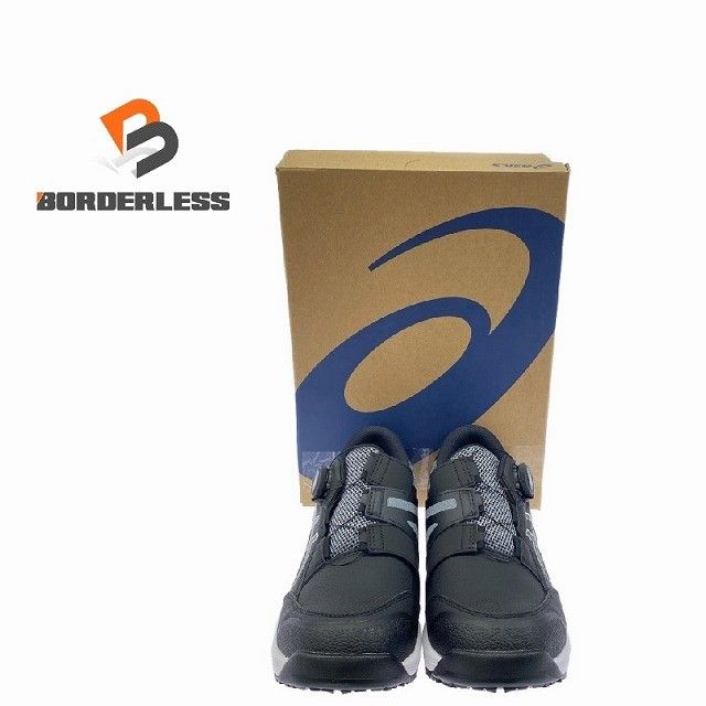 ♥品 ASICS アシックス プロスニーカー WINJOB CP309 BOA 1273A095-001 WIDE 黒|ガンメタル 27.0cm 安全靴 作業靴 116200