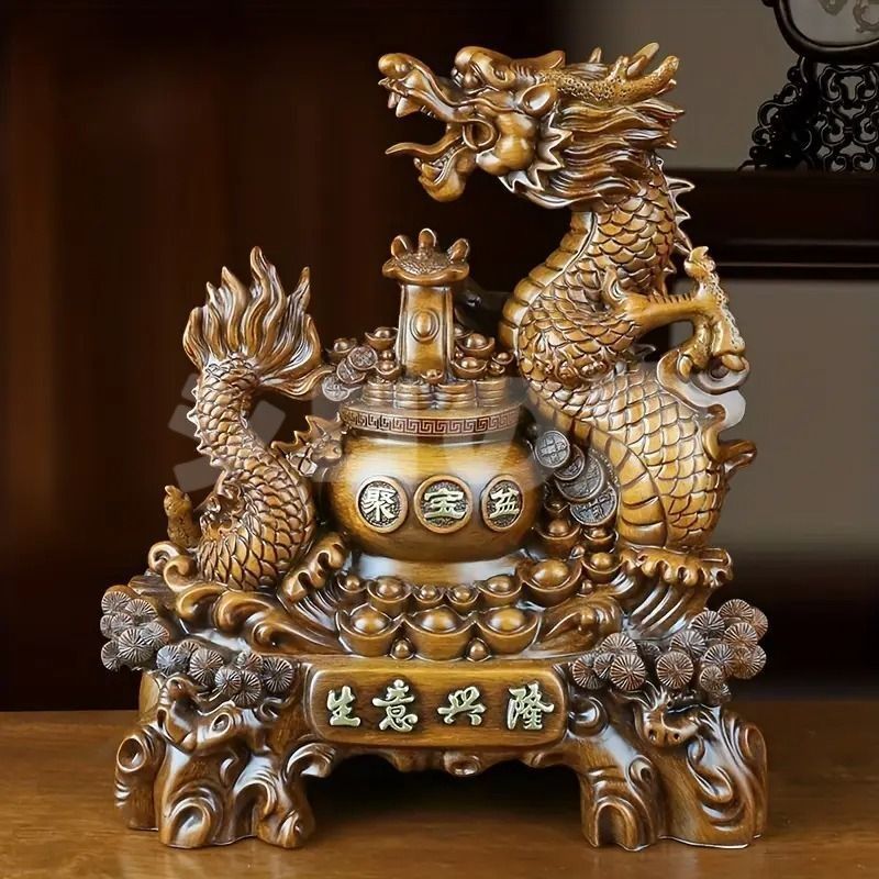 龍 ドラゴン 竜 置物 オブジェ 樹脂 風水 開運 縁起 干支 中国 玄関 寝室 方角 店舗 金運 仕事運 健康運 商売繁盛 風水グッズ 伝統的 高品質 店舗 インテリア