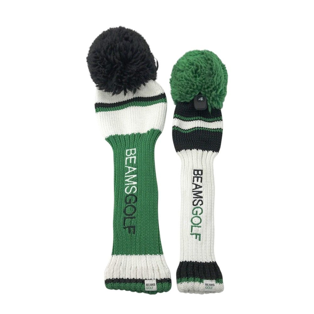 BEAMS GOLF ビームスゴルフ ニット ヘッドカバー 2点セット グリーン系 DR FW 240101426266 ゴルフウェア ストスト