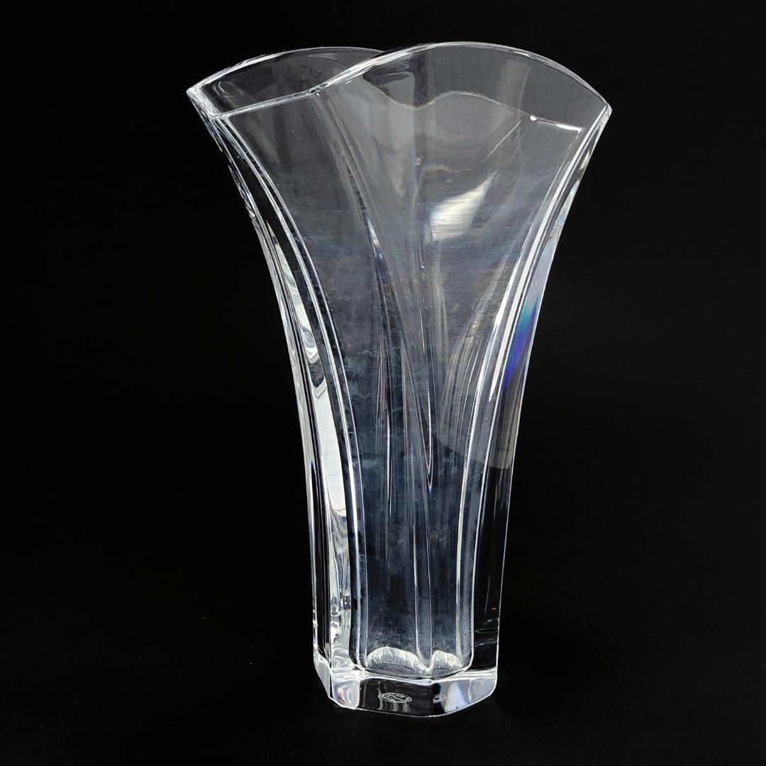 Baccarat クリスタルガラス 花瓶 Baccarat バカラ／ギンコ フラワーベース 花瓶／クリスタルグラス