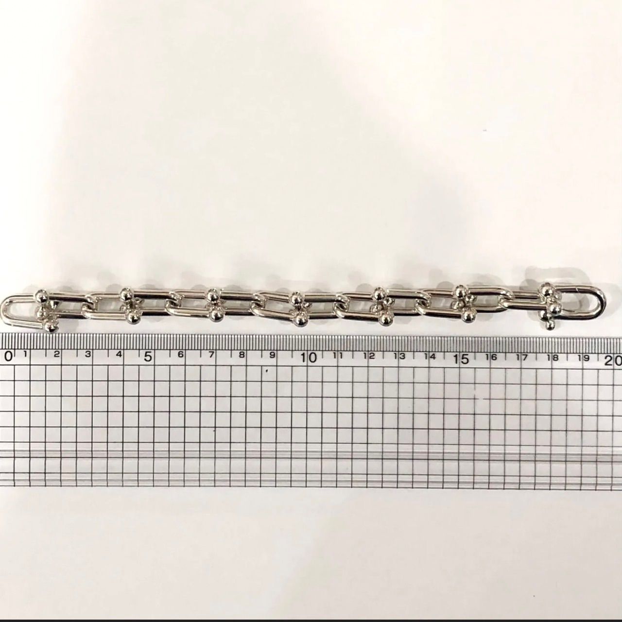TIFFANY&CO. 極美品 鑑定済み ハードウェアラージリンクブレスレット 