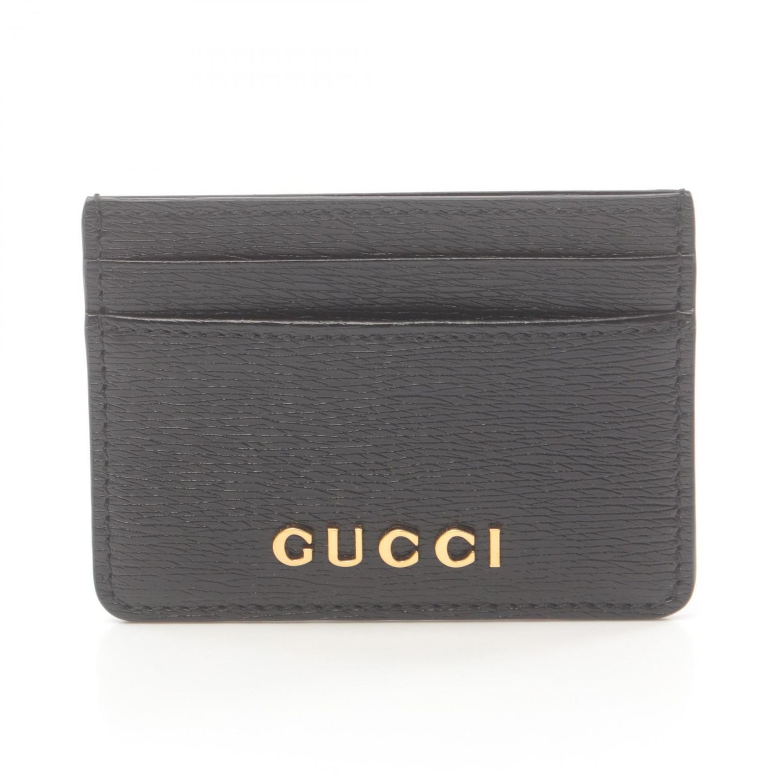 グッチ GUCCI カードケース スクリプト 7734280OP0N1000 ブラック レザー カードケース レディース