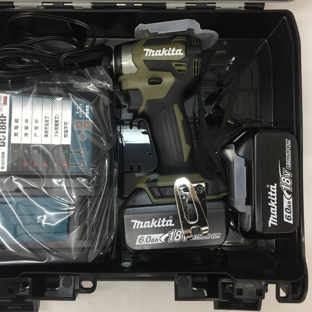 makita マキタ 18V 6.0Ah 充電式インパクトドライバ オリーブ ケース