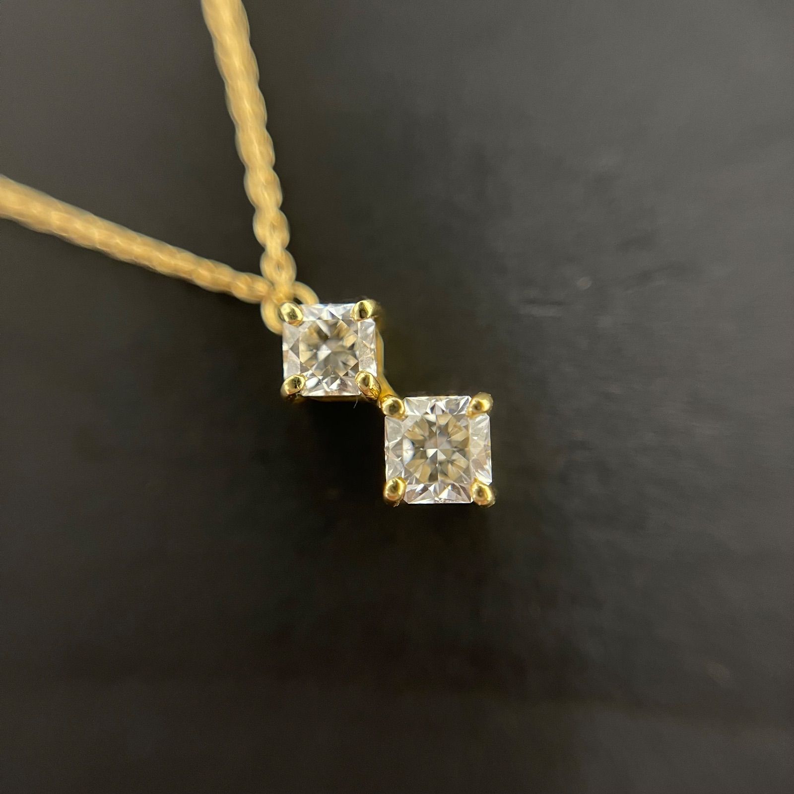 公式の店舗 K18 K18PG- 天然ダイヤモンド 0.23ct ダイヤ 0.15ct 【H