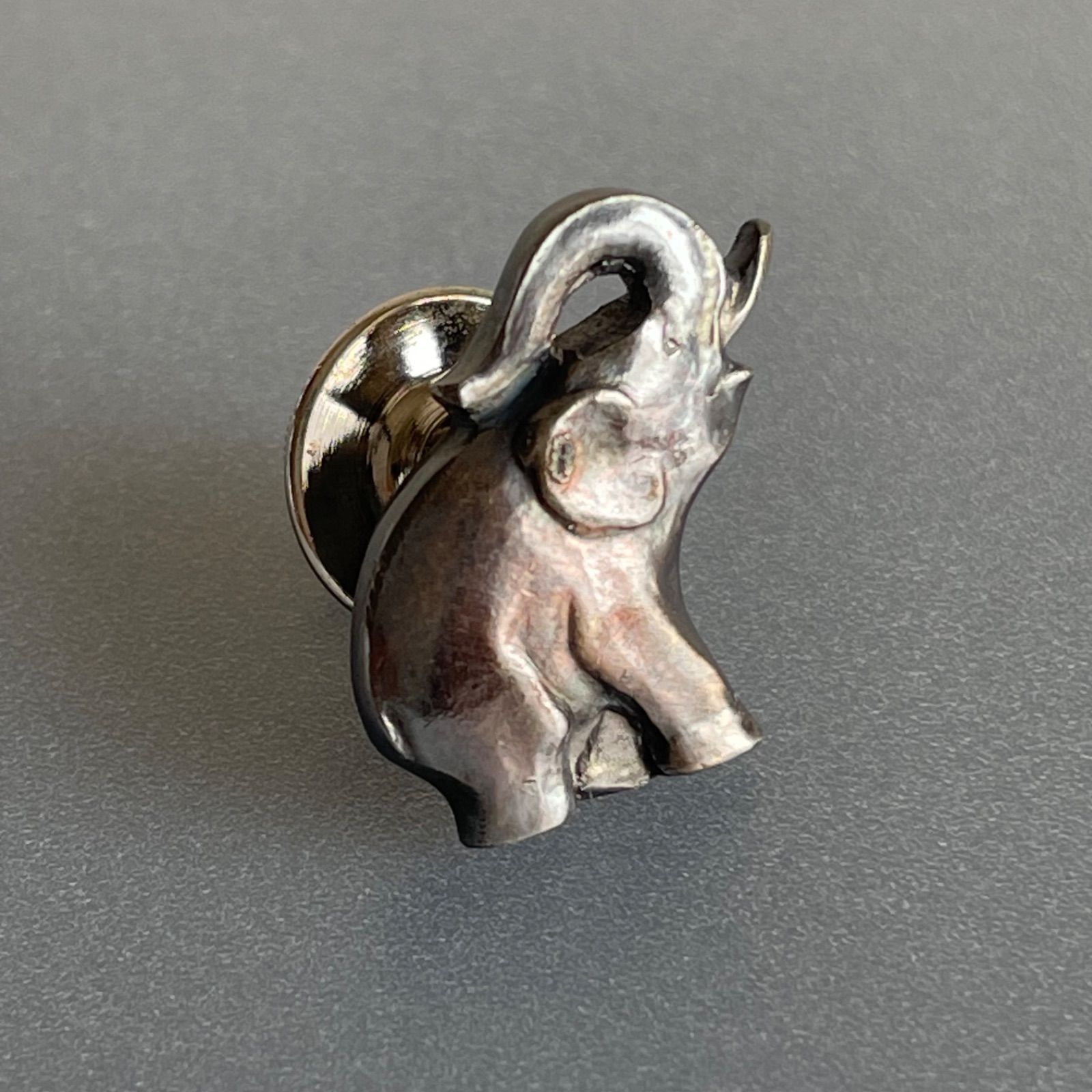 ジョージジェンセン　象　ピンブローチ　シルバー ジョージジェンセン象シルバーピンブローチ②