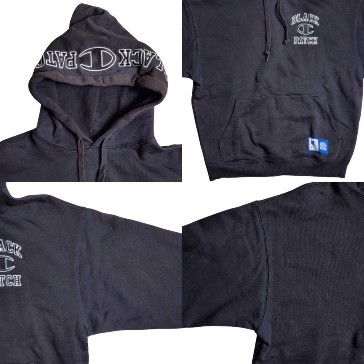 Champion チャンピオン BLACK EYE PATCH コラボ スウェットパーカー 