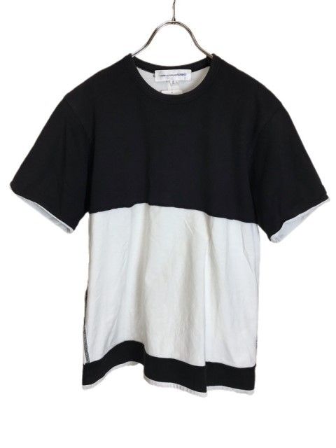 コムデギャルソンシャツ SHIRT Tシャツ W16118 ブラック ホワイト