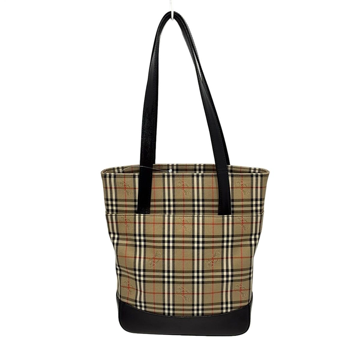 BURBERRY チェック柄トートバッグ BURBERRY/Burberry(バーバリー) トートバッグ - ベージュ×黒