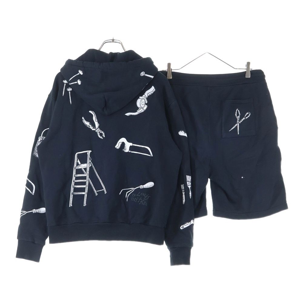 LOUIS VUITTON ルイヴィトン 23SS マルチツールエンブロイダード プルオーバーパーカー LVマルチツール エンブロイダリーショートパンツ セットアップ RM231 IHN HOY75W RM231 IHN HOY90W